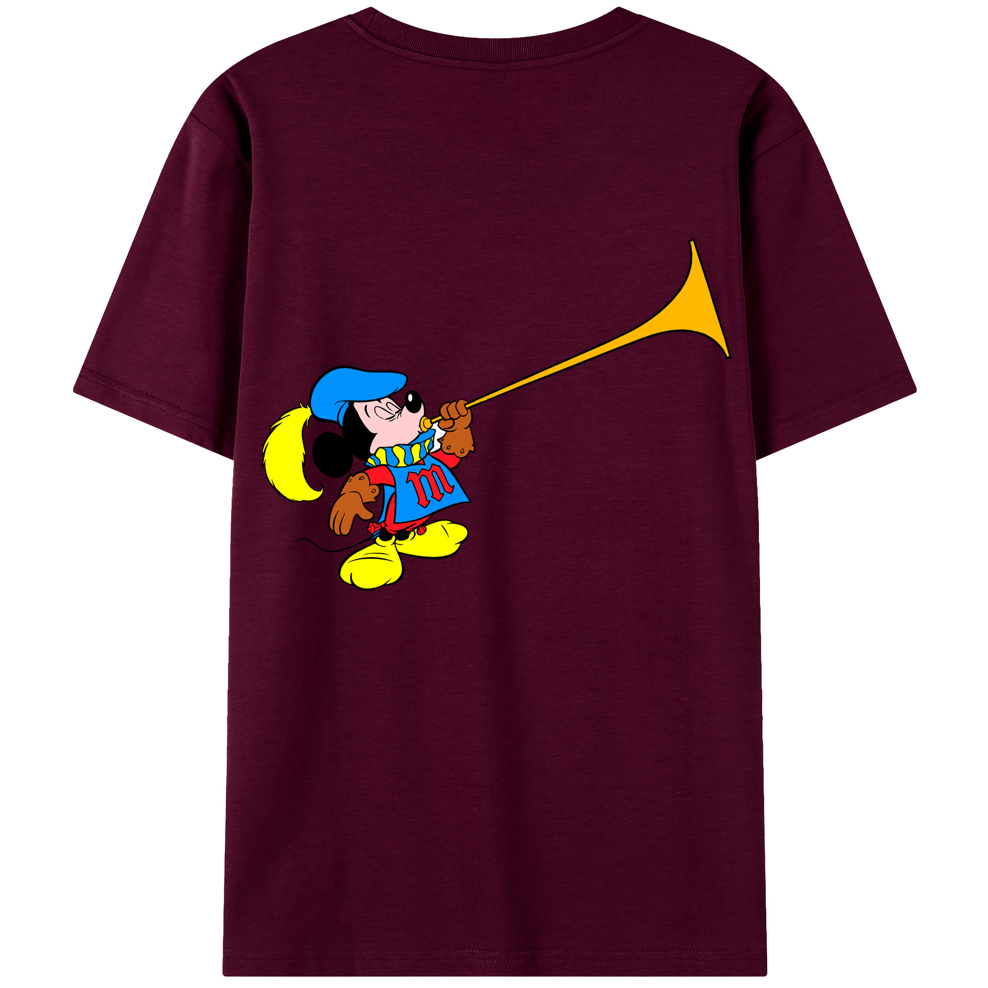 （画像用） ミッキーマウス Mickey Mouse レディース半袖Tシャツ(バックプリント)